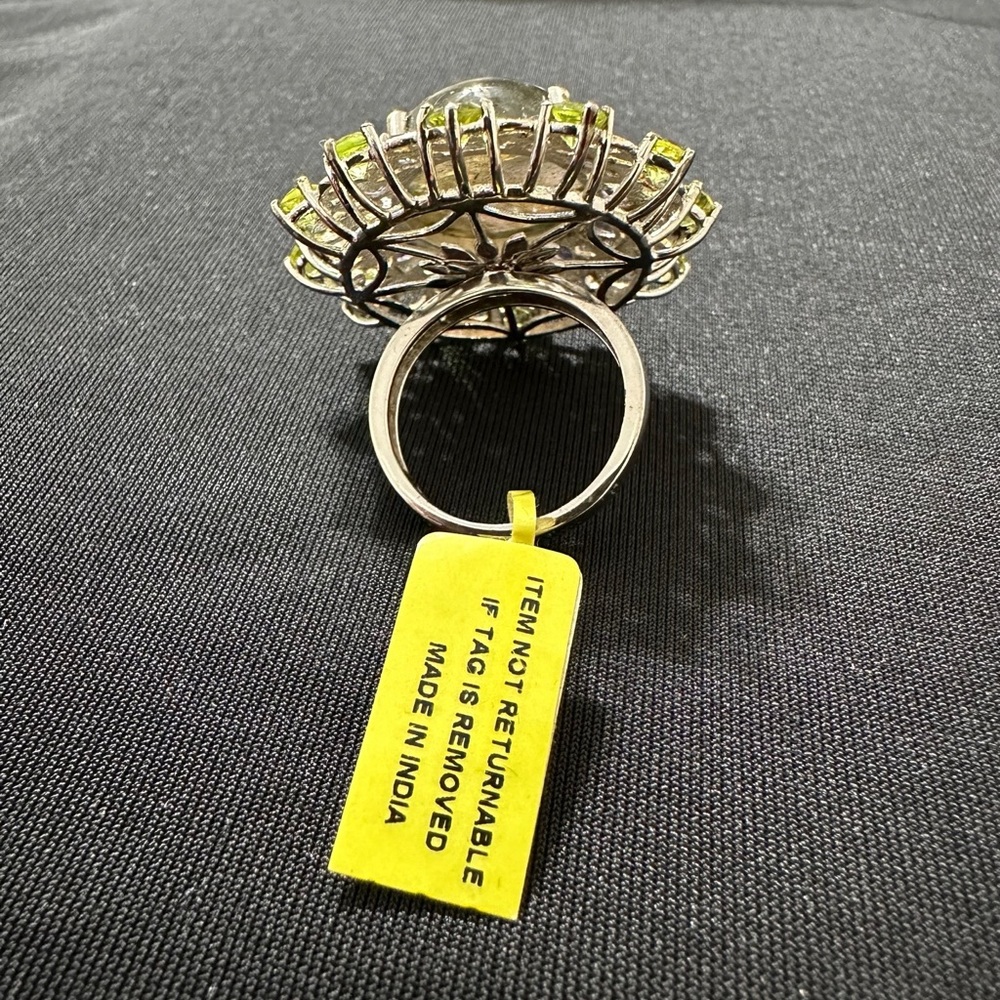 925 Multi-Gemstone Statement Ring - image 3